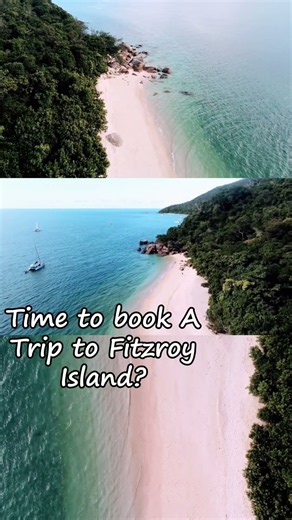 Ranked Best Beach in Australia! #nudeybeach #fitzroyisland #australiatravel #queensland