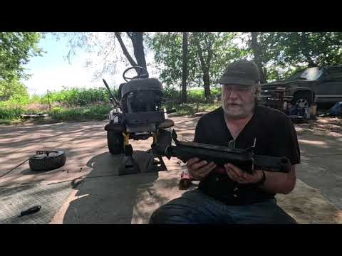 Craftsman LT1000 42" Riding Mower Rehab. Axle, Pulleys, Mandrel Bearings