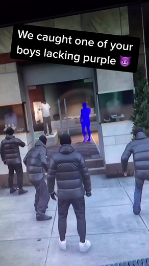Purple ain’t nothing 😈😈 #greenvspurple #gta #gta5online #gtaonline #gta5