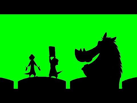 Timon and Pumbaa Rewind Green Screen