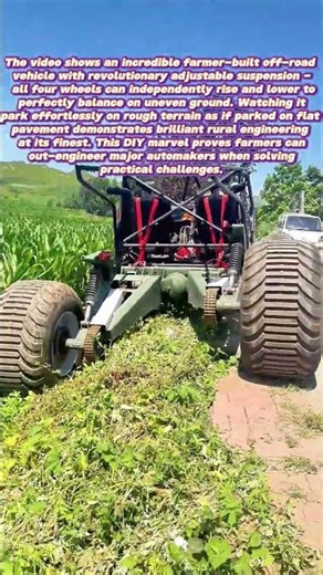 Farm Innovation: This Homemade 4-Wheel Lift SUV Conquers Any Terrain!
