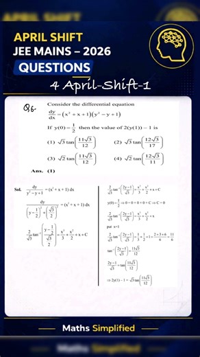 JEE 2026 4 April Shift-1 🚨 Toughest Shift tha? 😳| Important Maths Questions #jee #jee #jeemain