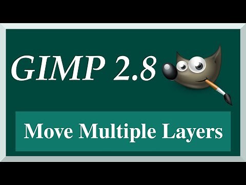 How to Move and Manipulate Multiple Layers at the Same Time | GIMP 2.8 Tutorial for Beginners