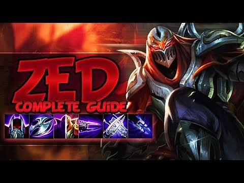 ZED GUIDE [FULLY DETAILED] SEASON 9 - Combos, Tips & Tricks, Best Outplays - League Of Legends