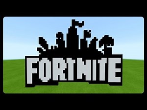 Minecraft: How To Build The Fortnite Logo Tutorial!