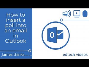 Inserting a poll into an email in Outlook