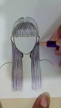 DYEING ANIME HAIR PURPLE PART 2 #shorts #drawing #hair #anime #purple #hair | Amanda Karla