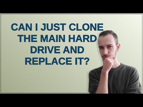 Unix: Can I just clone the main hard drive and replace it?