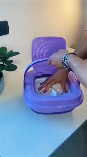 Say goodbye to hand washing! 🧺✨ This Mini Foldable Washing Machine makes laundry simple and space-saving. Perfect for small homes, travel, and quick washes — compact, portable, and efficient! Just plug in, add water, and let it do the work for you! 💧👕 | Tajjuddin.shop