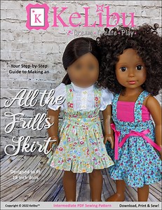 Doll Skirt Sewing Pattern, Fits 18 Inch Dolls, Digital PDF Download - Etsy
