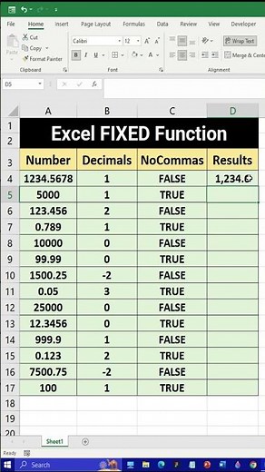 🎯 Master the FIXED Function in Excel!