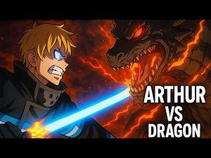 Arthur vs Dragon Full Fight 😳 | Fire Force Season 3
