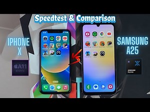 Samsung Galaxy A25 vs iPhone X | Speedtest & Camera Comparison