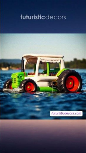 Giant inflatable tractor lake floats! 😱
