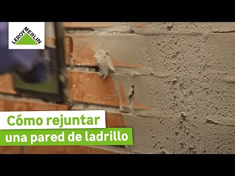 Cómo rejuntar una pared de ladrillo | LEROY MERLIN