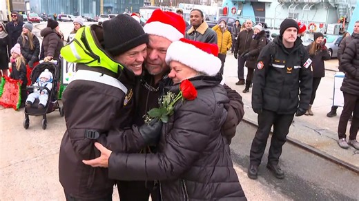 Families reunite as HMCS Charlottetown returns to Halifax
