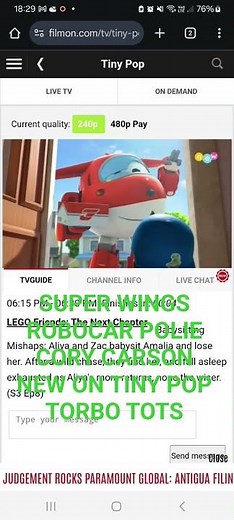 TINY POP ROBOCAR POLIE & CORY CARSON & SUPER WINGS NEW ON TINY POP TORBO TOTS