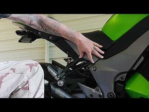 Guaimi Motorcycle Helmet Lock- Ninja 1000 (unboxing and install)