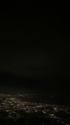 ANA 飛行機✈️からの夜景が綺麗❗️