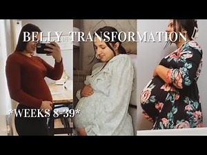 PREGNANCY BELLY GROWTH | week by week transformation, baby #2