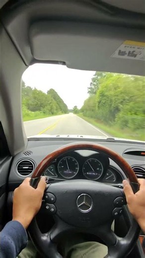 Evening ride in the Mercedes SL550