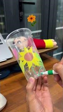 Cách Làm Lồng Đèn Bằng Ly Nhựa Đơn Giản | DIY Plastic Cup Lantern | Bubby Kids Short