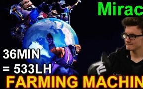 【Miracle】15杀敌法 补刀机器@36分钟533刀【JustWanPlayAGame】