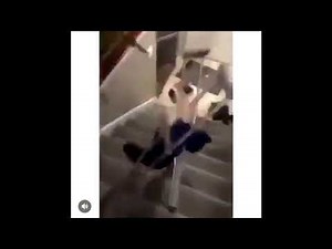 Kid With Crutches Falls From Stairs Meme