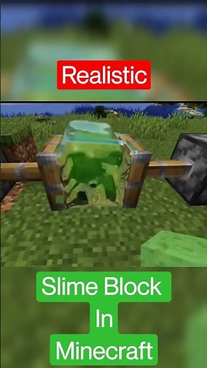 Realistic Slime Block In Minecraft