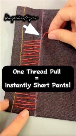 Just ONE Stitch… #SewItUp#DIYFashion #SewingHack#LifeHack #EasySewing#CreativeIdeas