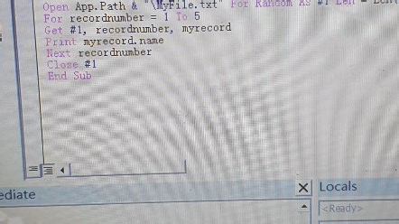 visual basic 6 put函数和get函数，读写文件操作，本书至355页