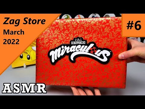 Unboxing Miraculous Ladybug Zag Store Box #6 - March 2022 | ASMR