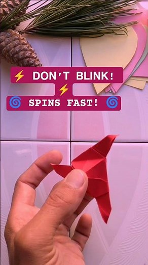Easy Paper Spinner 🌀 | How to Make Origami Fidget Toy #paperspinner#origamispinner#paper #trending