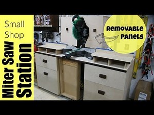 Small Shop Miter Saw Station - Woodworking