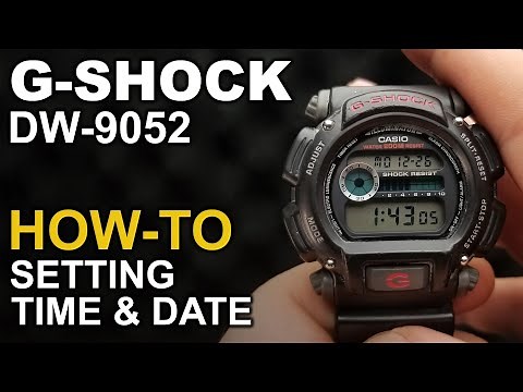Gshock DW 9052 - Setting Time and Date Tutorial - Module 3232