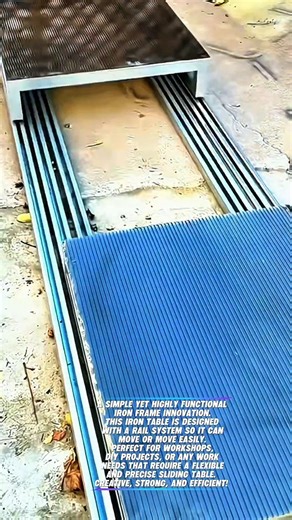 Unique Iron Frame! A Sliding Table That Can Move on Rails #shorts