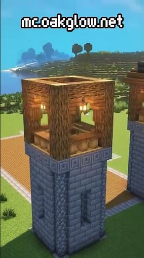 How to build a Survival Castle in Minecraft #minecraft #tutorial #minecraftbuilding