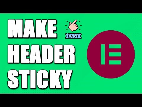How To Make Elementor Header Sticky (FAST!)