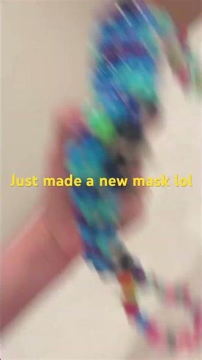 Kandi mask! #kandikid #kandi #mask #scenecore #diy