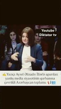 Halal olsun bu xanıma 2 dəqiqədə Əliyev rejimini darmadağın elədi
