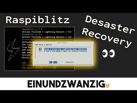 Tutorial - Raspiblitz Recovery/Restore (Seed+SCB)