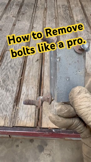 How to remove carriage bolts like a PRO.