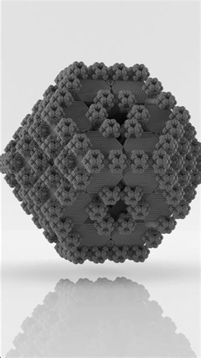 56-Neighbor 3D Cellular Automaton Growth Case {1} #houdini #mathart