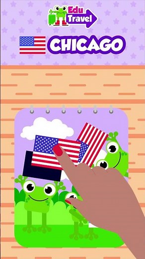 🇺🇸 Fun Flag Matching Game for Toddlers | EduTravel Educational App for Kids 3-7 #KidsLearningApp