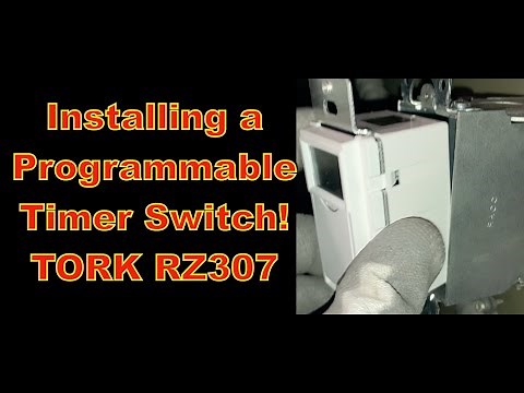 Installing a TORK RZ307 Programmable Timer Switch | Needs No Neutral!