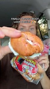 483K views · 3.9K reactions | TRYING MINI FROOT LOOP BAGELS! 說 have you tried these yet? @thomasbreakfast @frootloops #frootloops #thomasbagels #bagels #creamcheese #cereal #breakfastideas #bread #foodcombo #walmartfinds #newfood #groceryshopping #grocerylist #fruit #minifood #kidfriendlyfood #foodreview #tastetest #snackreview | Morgan Chomps | Facebook