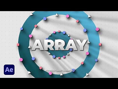 4 Shape Array Depth Motion Graphic Techniques in After Effects