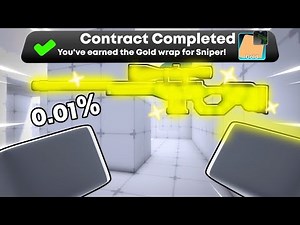 TODAY!! I got the golden wrap sniper in roblox rivals