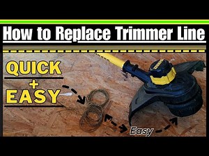 Easy way to reload a strimmer - How to put new string into trimmer how to