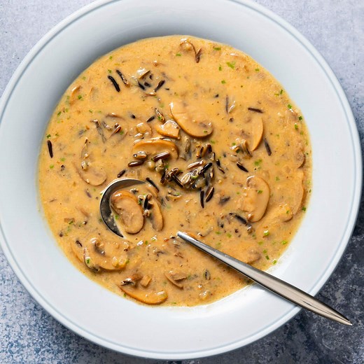 Wild Rice and Mushroom Soup Recipe | America's Test Kitchen